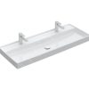 Villeroy & Boch Collaro – Möbelwaschtisch, 1200×470 Mm, Ohne Überlauf, 2 Hahnlöchern, CeramicPlus, Alpinweiß 4A33C1R1 16