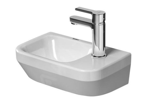 Duravit DuraStyle – Handwaschbecken 360×220 Mm, Mit 1 Hahnloch Rechts, Alpinweiß 0713360000 1