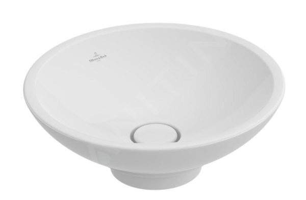 Villeroy & Boch Loop&Friends – Unterbauwaschtish, Ohne Hahnloch, Durchschnitt 380 Mm, Weiß, Mit Überlauf 51440001 1