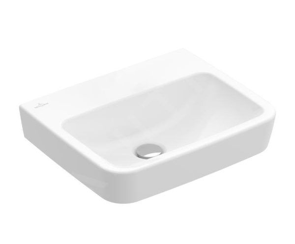 Villeroy & Boch O.novo – Handwaschbecken 500×370 Mm, Ohne Überlauf, Ohne Hahnloch, AntiBac, CeramicPlus, Alpinweiß 434453T2 1