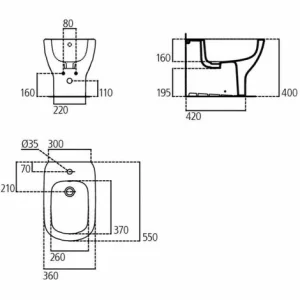 Bidet Bodenstehend Wandbündig Ideal Standard Tesi Aus Vitreous China Seidenweiß | Keramik 7