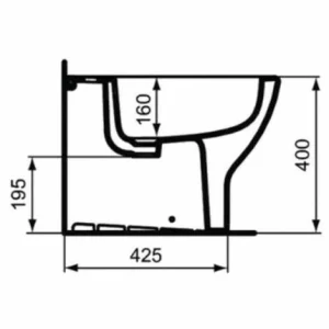 Bidet Bodenstehend Wandbündig Ideal Standard Tesi Aus Vitreous China Seidenweiß | Keramik 9