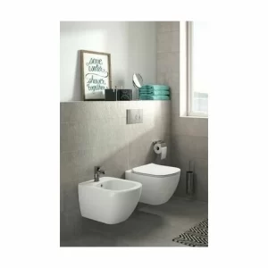 Hänge-Bidet Mit Unterputz-Armaturen Ideal Standard Tesi Aus Vitreous China Seidenweiß | Weiß 8