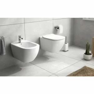 Hänge-Bidet Mit Unterputz-Armaturen Ideal Standard Tesi Aus Vitreous China Seidenweiß | Weiß 10