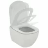 Wandhängende Toilette AquaBlade Ideal Standard Tesi Seidenweiß Mit Schmalem Sitz Und Langsamem Schließsystem | Glänzendes Weiß – Mit Toilettensitze 14