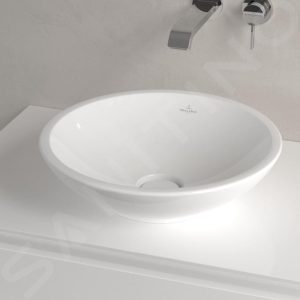 Villeroy & Boch Loop&Friends – Unterbauwaschtish, Ohne Hahnloch, Durchschnitt 380 Mm, Weiß, Mit Überlauf 51440001 13