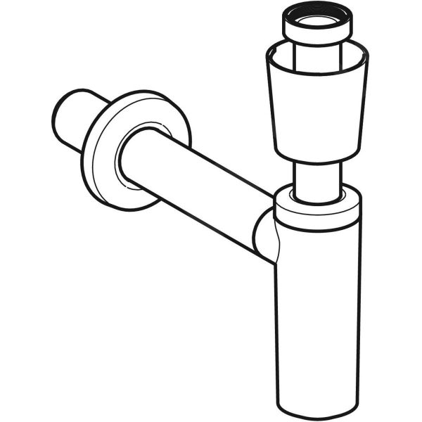 Geberit Zubehör – Geruchsverschluss Mit Trennwand Für Waschtische, Waagrechter Ablauf, D 40 Mm, G 1 1/4, Alpinweiß 151.035.11.1 4