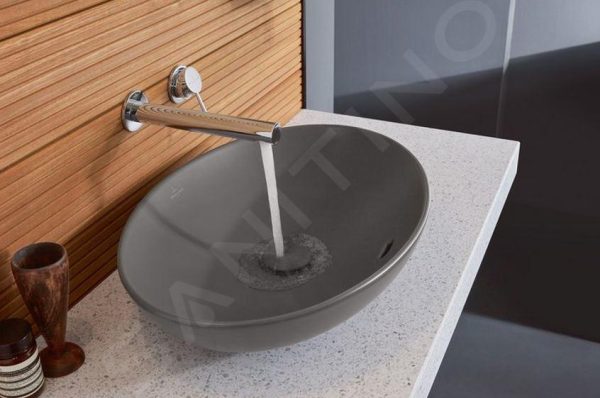 Villeroy & Boch Loop&Friends – Aufsatzwaschtisch, 560×380 Mm, Mit Überlauf, CeramicPlus, Graphite 4A4700i4 6