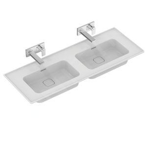 Ideal Standard Strada II – Doppelwaschtischunterschrank 1240×460 Mm, Ohne Hahnloch, Weiß T363601 9