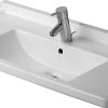 Duravit Starck 3 – Möbelwaschtisch, 850×485 Mm, Mit Überlauf, 3 Hahnlöcher, WonderGliss, Weiß 03048000301 14