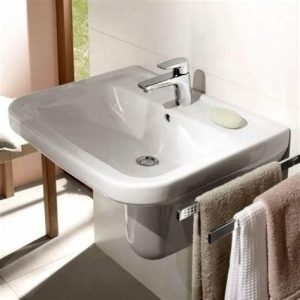 Villeroy & Boch Architectura – Waschbecken, 600×500 Mm, Mit Überlauf, Mit Hahnloch, CeramicPlus, Alpinweiß 418865R1 13