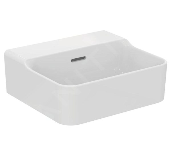 Ideal Standard Conca Ceram – Waschbecken 400×350 Mm, Mit Überlauf, Ohne Hahnloch, Weiß T381101 1