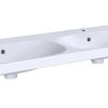 Geberit Acanto – Doppelwaschtisch 1200×482 Mm, Mit 2 Hahnlöcher, Mit Überlauf, Mit KeraTect, Weiß 500.627.01.8 10