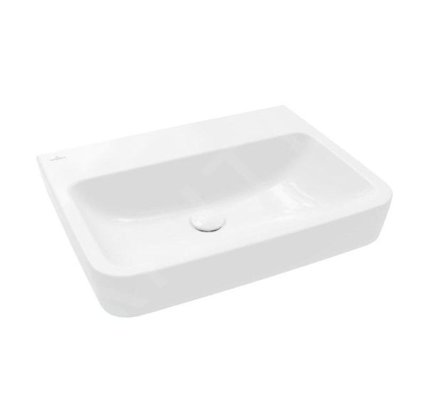 Villeroy & Boch O.novo – Waschbecken 600×460 Mm, Ohne Überlauf, Ohne Hahnloch, Alpinweiß 4A416301 1