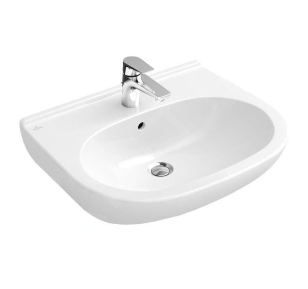 Villeroy & Boch O.novo – Waschbecken 650×510 Mm, Mit Überlauf, Mit Hahnloch, Alpinweiß 51606501 1