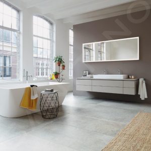 Duravit DuraSquare – Doppelwaschbecken 1000×470 Mm, Mit 2 Hahnlöcher, DuraCeram, Mit WonderGliss, Alpinweiß 23531000431 11