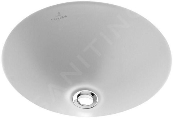 Villeroy & Boch Loop&Friends – Unterbauwaschtish, Ohne Hahnloch, Durchschnitt 380 Mm, Weiß, Ohne Überlauf 61813801 1