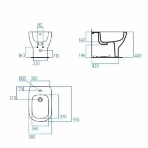 Ideal Standard Tesi Wandhängende Sanitärkeramik Mit Versetztem Ablauf Und AquaBlade Mit Duroplastischem Sitz Mit Langsamer Schließung 11
