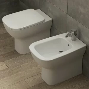 Ideal Standard Wandhängende Sanitärkeramik Mit Versetztem Ablauf Esedra Wc + Bidet + Schmaler Sitz 8