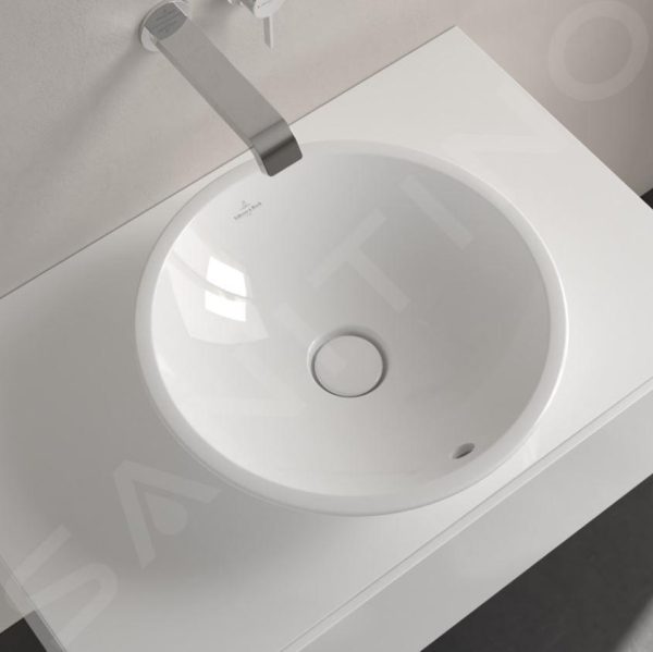 Villeroy & Boch Loop&Friends – Unterbauwaschtish, Ohne Hahnloch, Durchschnitt 380 Mm, Weiß, Mit Überlauf 51440001 4