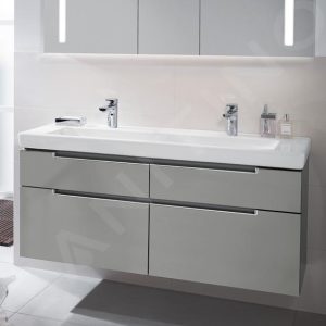 Villeroy & Boch Subway 2.0 – Möbelwaschtisch 1300×470 Mm, Mit Überlauf, Mit Hahnlöchern Für 2 Amaturen, Ceramicplus, Weiß 7176D2R1 10
