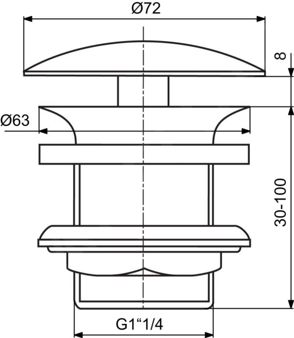 Ideal Standard Zubehör – Ablaufabdeckung, Chrom J3291AA 3