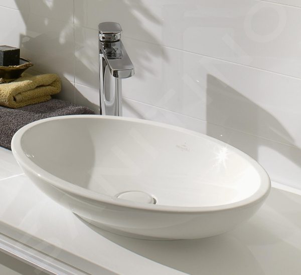 Villeroy & Boch Loop&Friends – Aufsatzwaschbecken, 550×360 Mm, Ohne Überlauf, Ohne Hahnloch, Alpinweiß 51510101 4