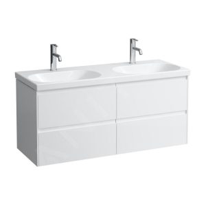 Laufen Lua – Doppelmöbelwaschtisch 46×120 Cm, Ohne Überlauf, 2 Hahnlöcher, LCC, Weiß H8140814001561 9