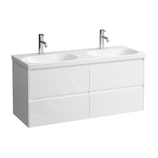 Laufen Lua – Doppelmöbelwaschtisch 46×120 Cm, Ohne Überlauf, 2 Hahnlöcher, LCC, Weiß H8140814001561 4
