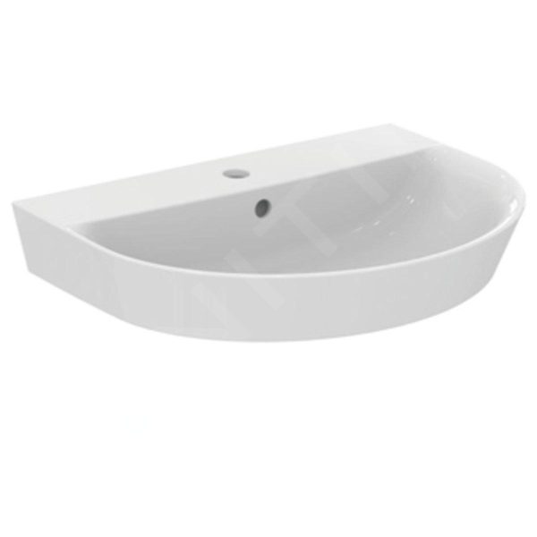 Ideal Standard Connect Air – Waschtisch 600×460 Mm, Mit Überlauf, Hahnloch, Mit Ideal Plus, Weiß E0694MA 1