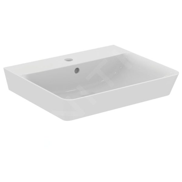 Ideal Standard Connect Air – Waschbecken Cube 550x460x160 Mm, Mit 1 Hahnloch, Weiß E029901 1