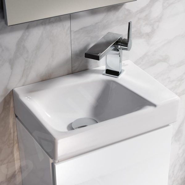 Geberit Xeno 2 – Handwaschbecken 400×280 Mm, Mit Hahnloch Rechts, Ohne Überlauf, Mit KeraTect, Weiß 500.529.01.1 4