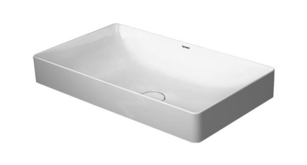 Duravit DuraSquare – Waschtischschale 600×335 Mm, DuraCeram, Mit WonderGliss, Alpinweiß 23556000001 1