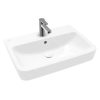 Villeroy & Boch O.novo – Waschbecken 650×460 Mm, Mit Überlauf, Mit Hahnloch, AntiBac, CeramicPlus, Alpinweiß 4A4165T2 22
