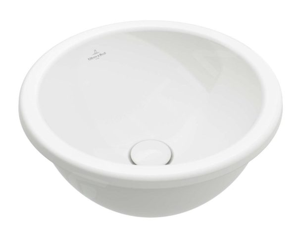 Villeroy & Boch Loop&Friends – Einbauwaschbecken, Durchmesser 450 Mm, Ohne Überlauf, Alpinweiß 4A600101 1