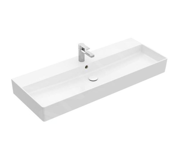 Villeroy & Boch Memento 2.0 – Möbelwaschtisch 1200×470 Mm, Ohne Überlauf, Mit Hahnloch, Alpinweiß 4A22CL01 1