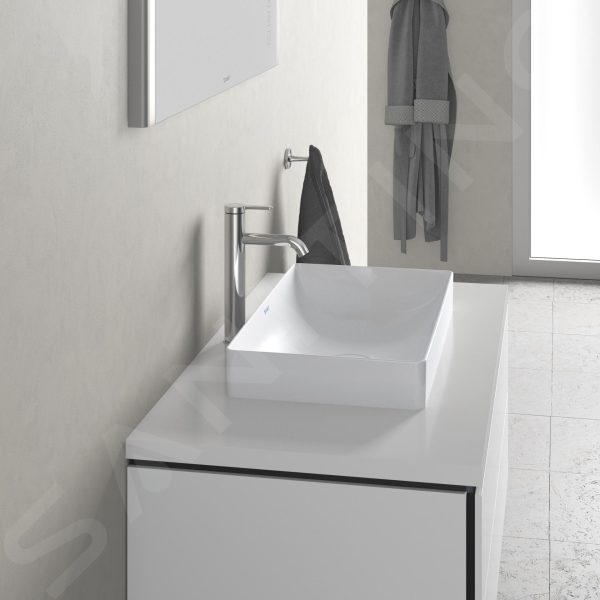 Duravit DuraSquare – Waschtischschale 600×335 Mm, DuraCeram, Mit WonderGliss, Alpinweiß 23556000001 6