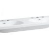 Laufen Lua – Doppelmöbelwaschtisch 46×120 Cm, Mit Überlauf, Hahnlöcher, LCC, Weiß H8140814001081 14