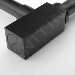 Sapho Siphons – Siphon Für Waschtisch 1 1/4, Abfluss 32 Mm, Eckig, Schwarzmatt SI415 9