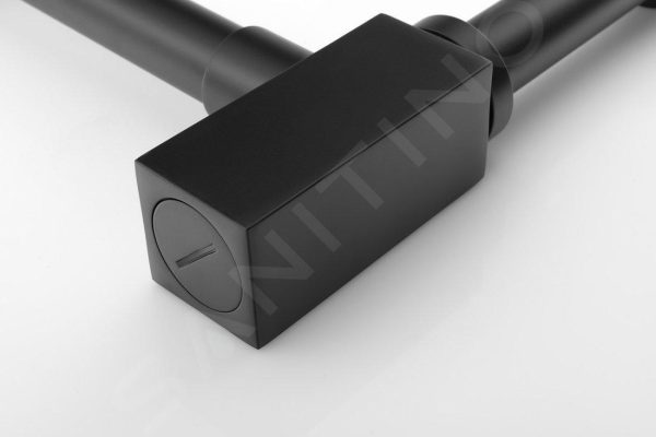 Sapho Siphons – Siphon Für Waschtisch 1 1/4, Abfluss 32 Mm, Eckig, Schwarzmatt SI415 4