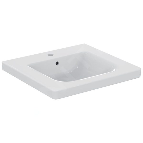 Ideal Standard Connect Freedom – Waschtisch 600×560 Mm, 1 Hahnloch, Mit Ideal Plus, Weiß E5482MA 1