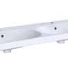 Geberit Acanto – Doppelwaschtisch 1200×482 Mm, Mit 2 Hahnlöcher, Mit Überlauf, Weiß 500.627.01.2 11