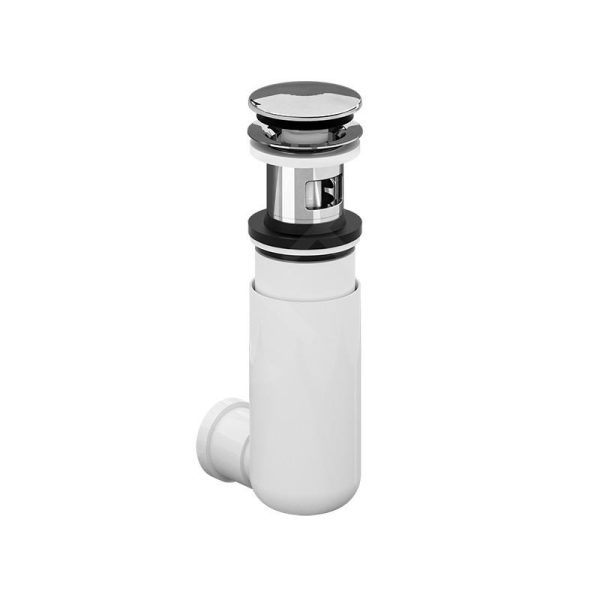 Villeroy & Boch Siphons – Waschbecken SiphonEasy Access Mit Ventil Push Open, Chrom 92198800 1