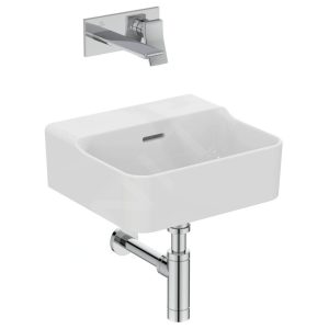 Ideal Standard Conca Ceram – Waschbecken 400×350 Mm, Mit Überlauf, Ohne Hahnloch, Weiß T381101 12