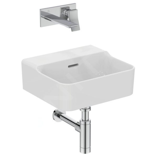 Ideal Standard Conca Ceram – Waschbecken 400×350 Mm, Mit Überlauf, Ohne Hahnloch, Weiß T381101 5