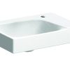 Geberit Xeno 2 – Handwaschbecken 400×280 Mm, Mit Hahnloch Rechts, Ohne Überlauf, Mit KeraTect, Weiß 500.529.01.1 11