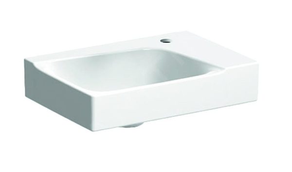 Geberit Xeno 2 – Handwaschbecken 400×280 Mm, Mit Hahnloch Rechts, Ohne Überlauf, Mit KeraTect, Weiß 500.529.01.1 1