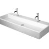 Duravit Vero Air – Doppelwaschtisch 1200×470 Mm, Ohne Überlauf, Mit Hahnlöchern, Weiß 2350120043 8
