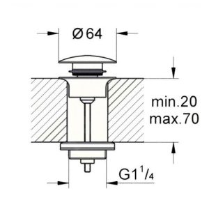 Grohe Ablaufgarnituren – Ablaufgarnitur, Cool Sunrise 65807GL0 8