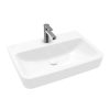 Villeroy & Boch O.novo – Aufsatzwaschbecken, 650×460 Mm, Ohne Überlauf, Mit Hahnloch, CeramicPlus, Alpinweiß 4A41KLR1 14